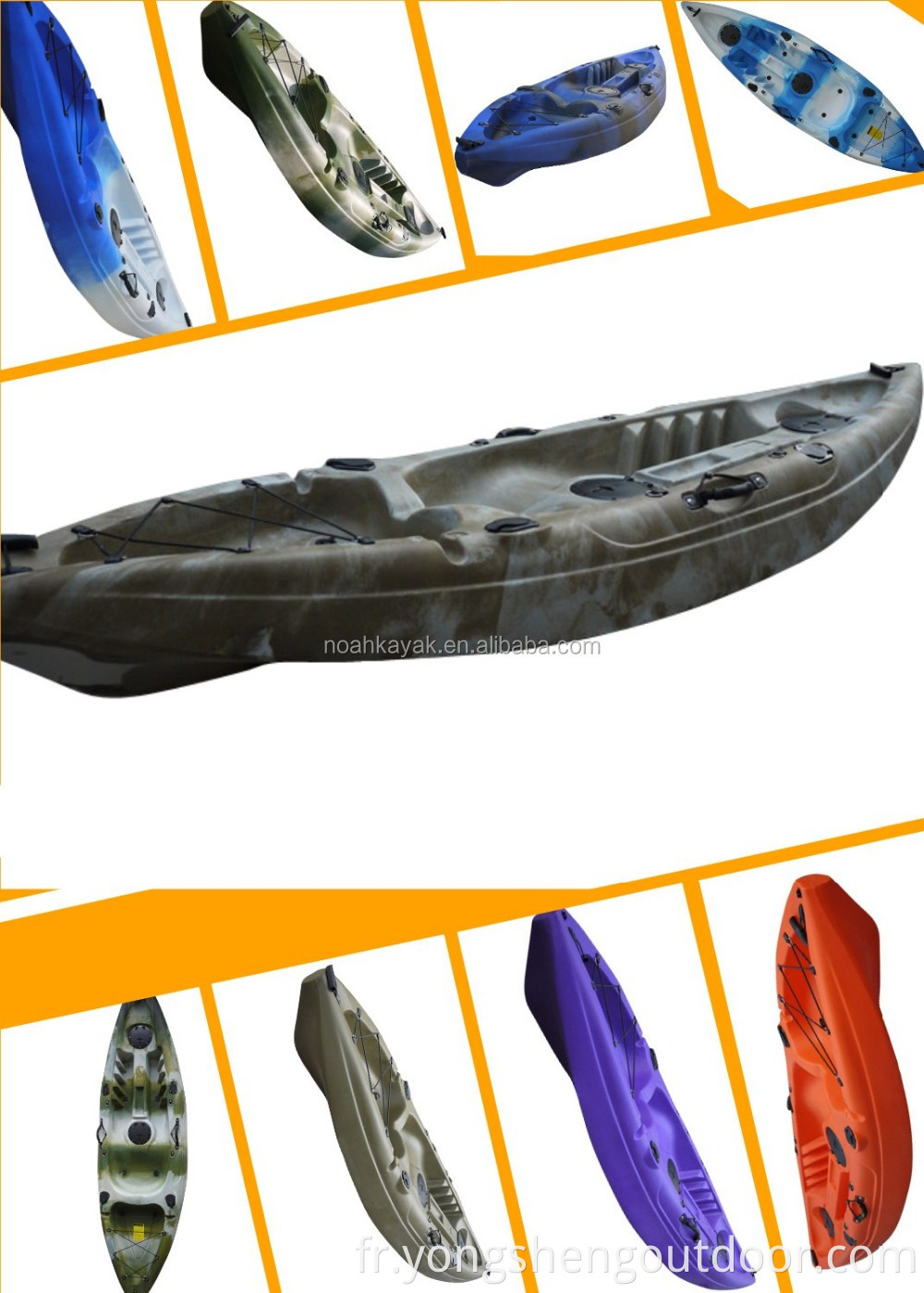 Kayak de pêche unique